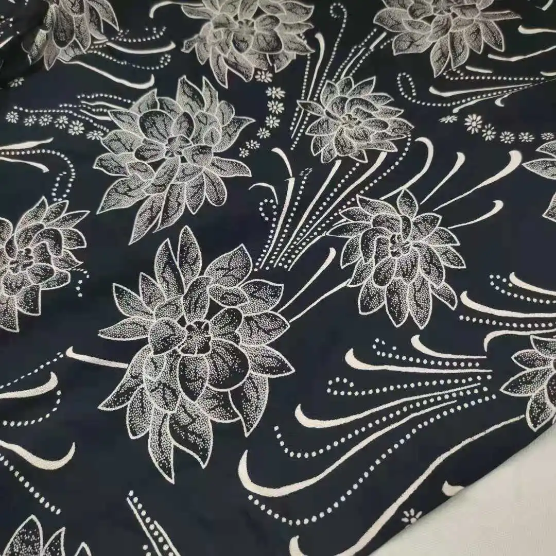 Вискозы с рисунком кулирный гладкий шелк тутового реактивной охлаждения верхом