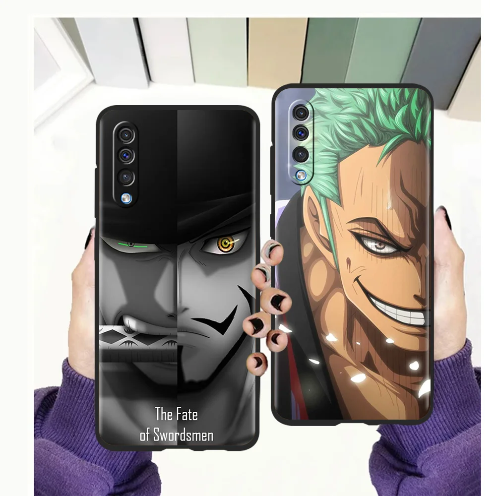 

Roronoa Zoro Phone Case for Samsung Galaxy A12 A22 A02 A03 A03S A50 A70 A40 A10 A20 A30 Luxury Silicone Soft Cover Shell TPU Bag