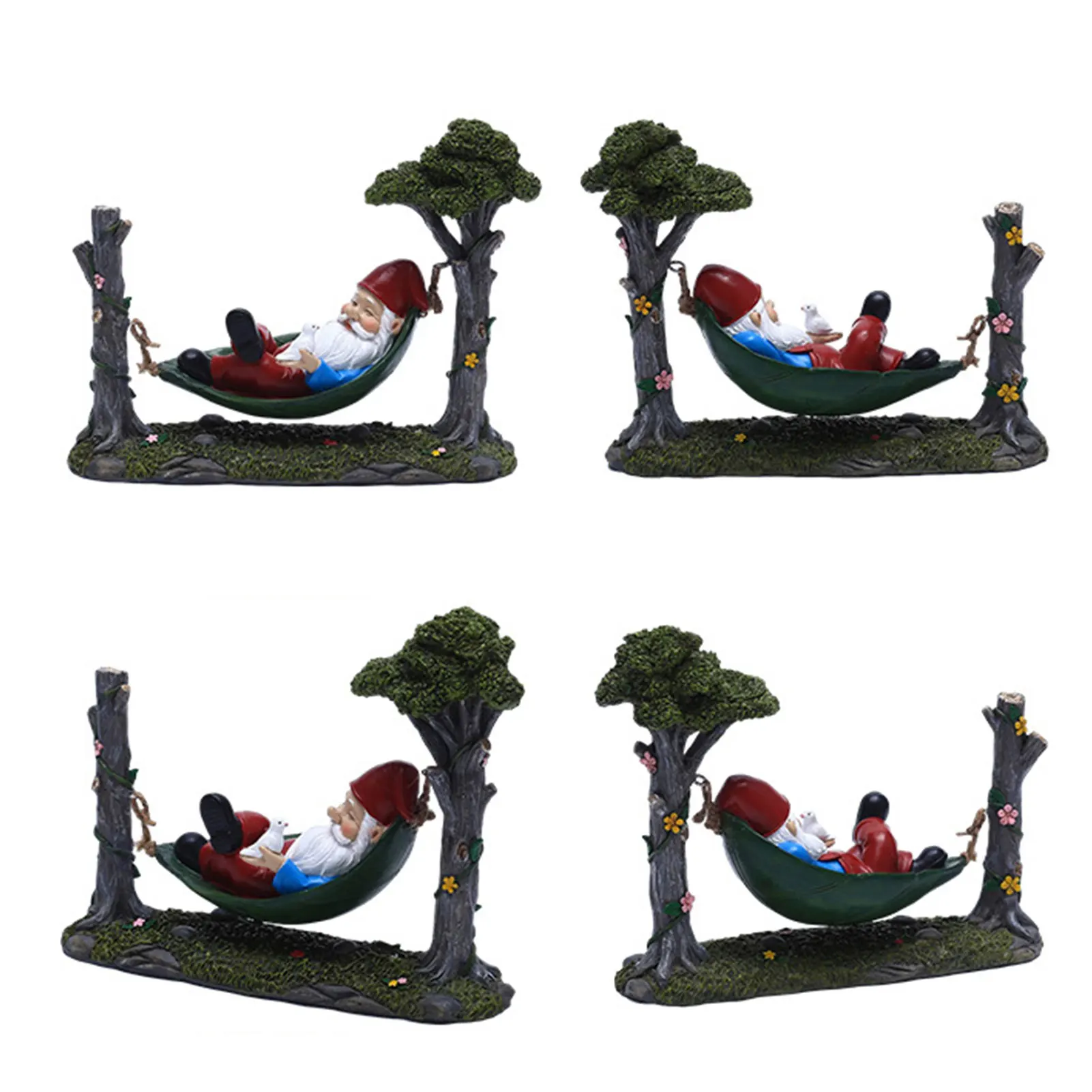 

Funny Resin Figurines Naughty Garden Rockery hammock Gnome Garden Decoration Statue Gnome Decoration Figurines Decoration Crafts