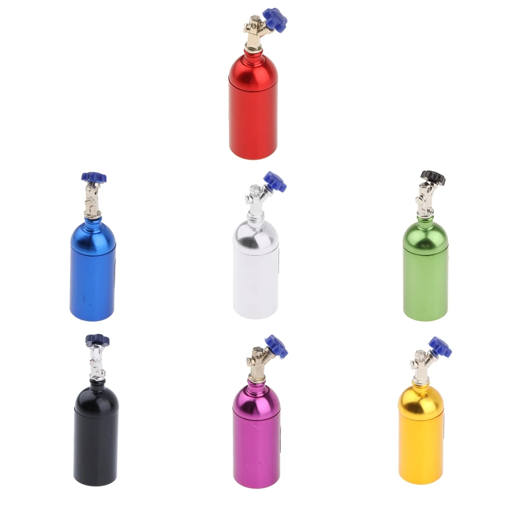 

1:10 RC Car Parts Alloy Nos Bottle Model, Bottle Body can be Opened, RC Car Decoration Accessories Toys