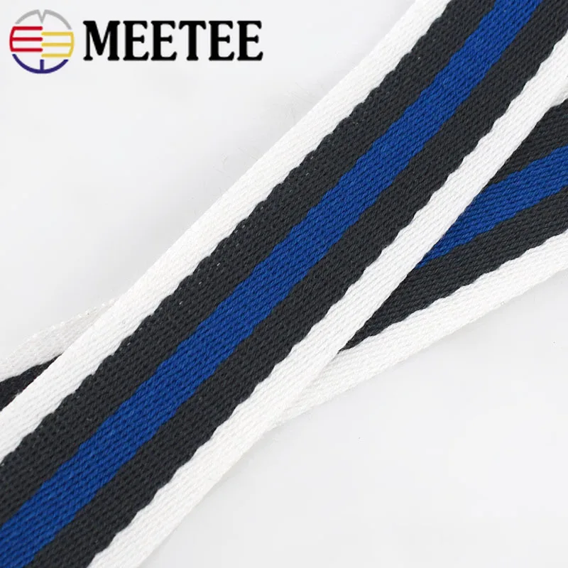 Meetee Полиэстеровые ленты в полоску для рюкзака сумки ремешки Аксессуары