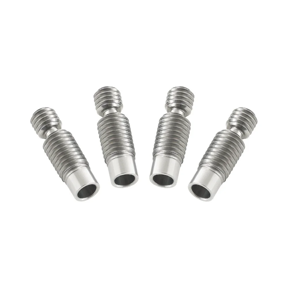

2 Pieces TC4 V6 Titanium Alloy Heat Break Throat All Metal Smooth Filament Tube for 3D Printers