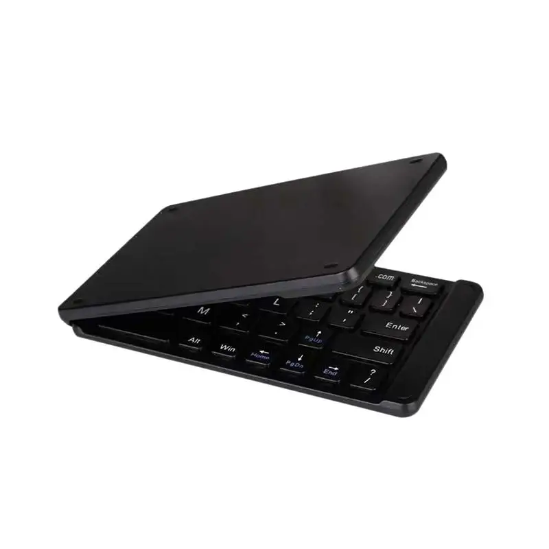 

Mini Notebook Keyboard Foldable Tablet Keyboard Portable Mobile Phone Wireless Keyboard (Black)