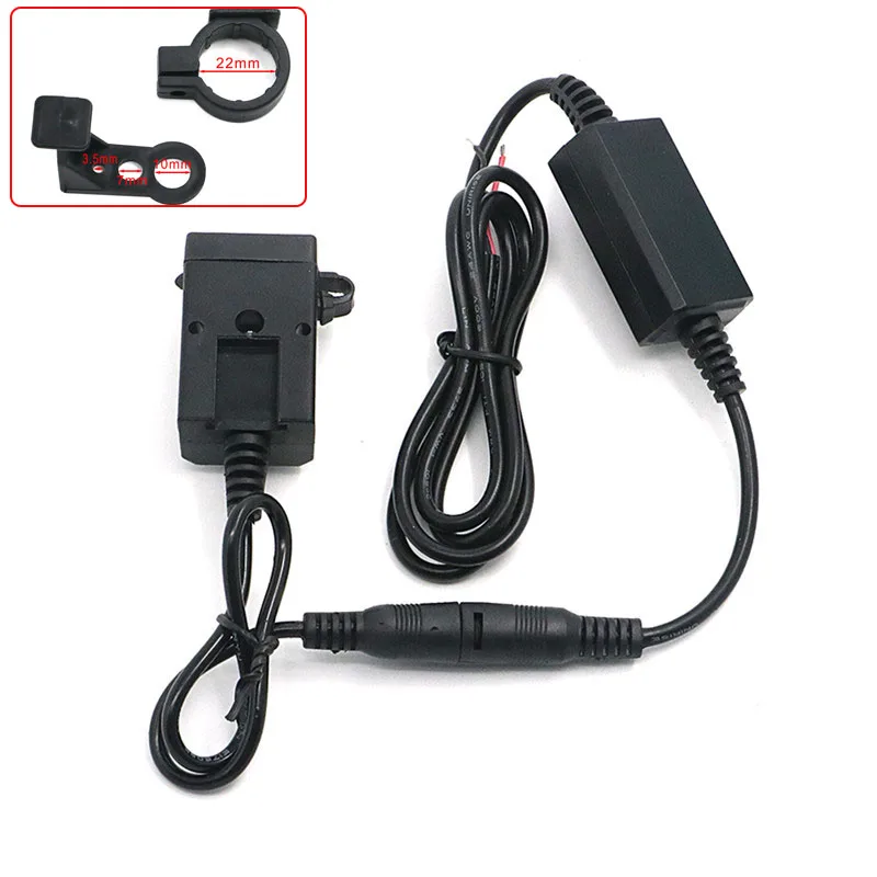 Зарядное устройство для мотоцикла QC3.0 с двумя USB-портами 12 В | Автомобили и