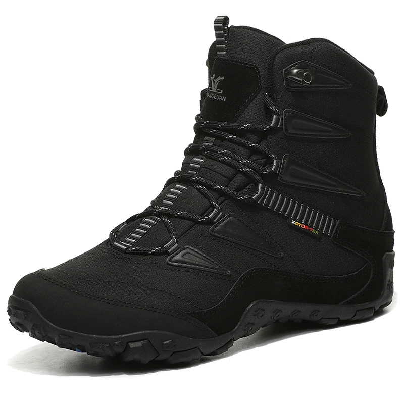 Black Boots Cuculus/женские зимние ботинки; зимние ботинки из натуральной кожи; Теплые ботильоны на меху; женская обувь на плоской подошве с круглым носком; женская повседневная обувь на платформе - Цвет: Black Boots