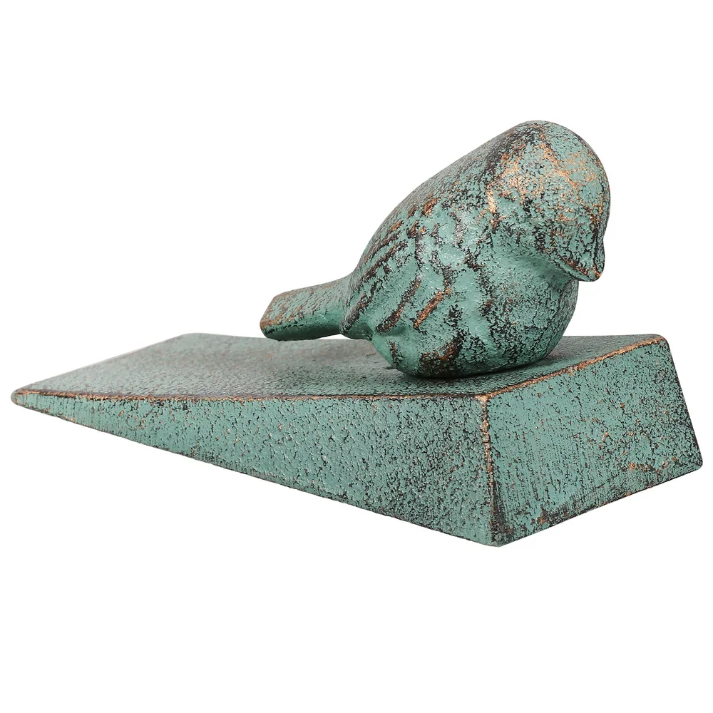 

Vintage Cast Iron Bird Door Stop Wedge Decorative Padded Anti-Scratch Door Stop