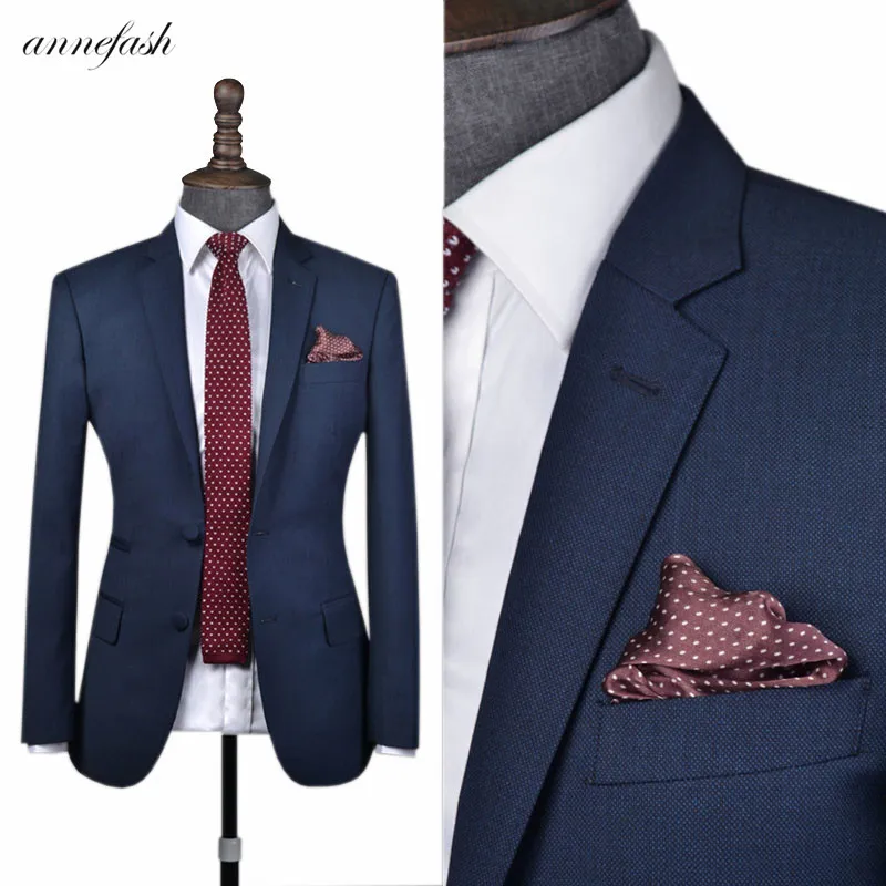 Бесплатная доставка мужской костюм на заказ в европейском стиле приталенные