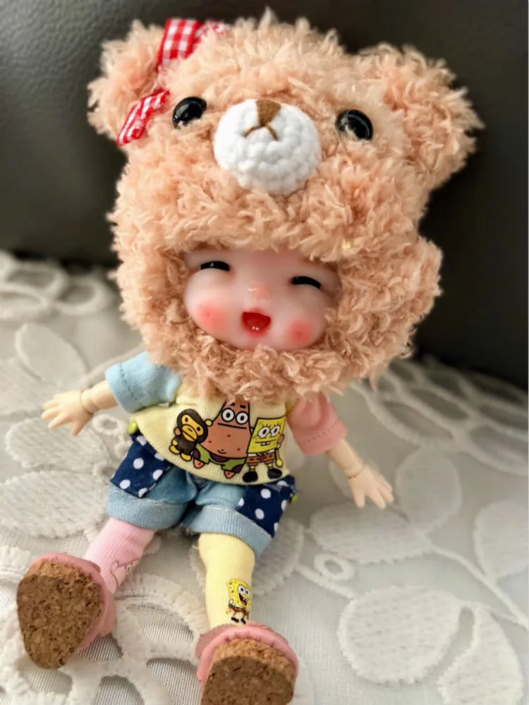 Фиолетовый OB11 кукла ручной работы, куклы на заказ, мини кукла, милая кукла 20190907 - Цвет: Фиолетовый
