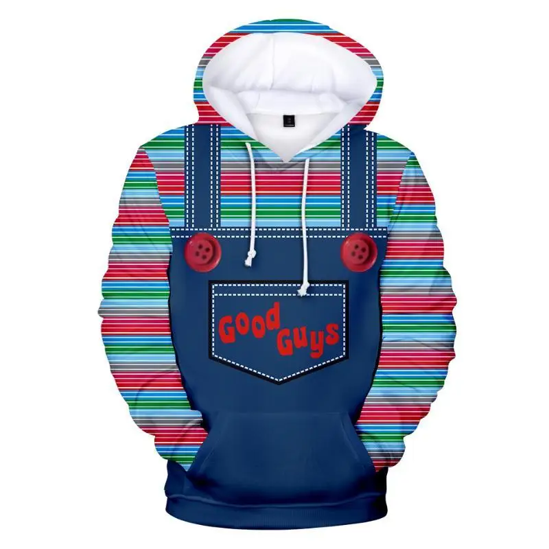 

Good Guys Chucky 3D Printed lovely Cartoon Male Female Leisure Hoodies Simple Street Clothes
