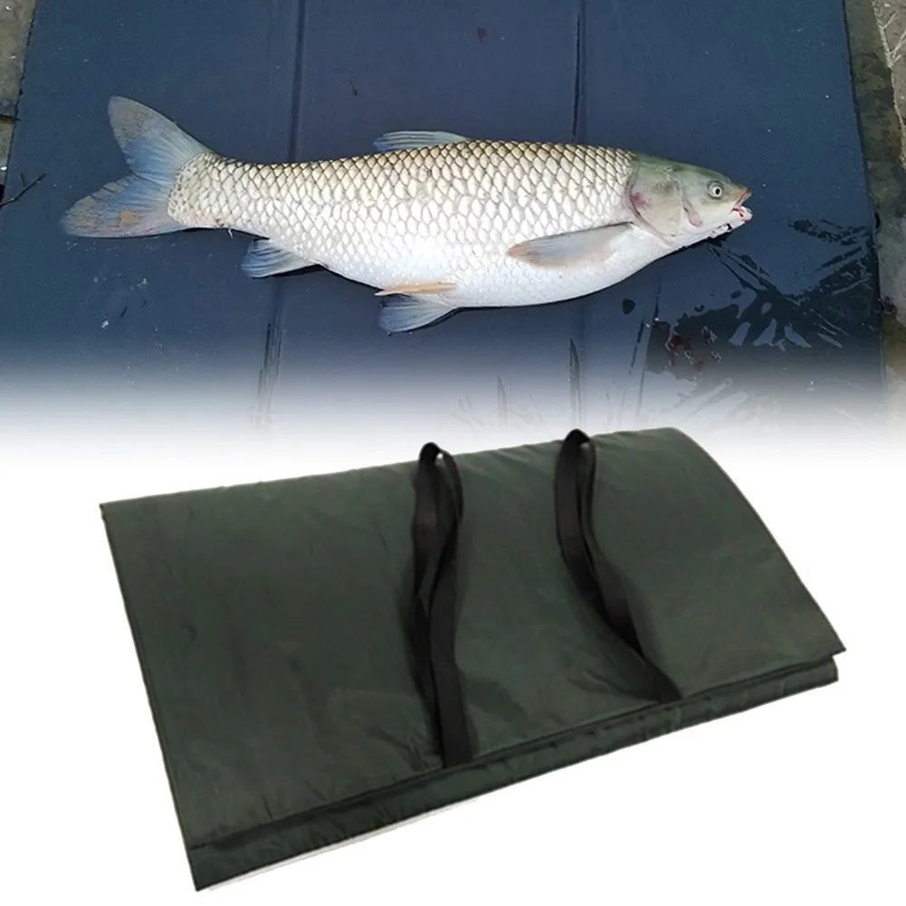 

1PC Fishing Unhooking Pad Foldable Carp Landing Mat Fishes Care Padded Protection Tackle Coarse Foam Weigh Sling Scales Fish Bed