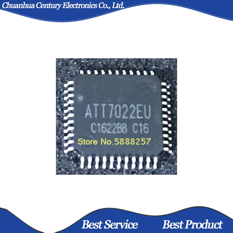 

10 шт./лот ATT7022EU QFP44 Новый и оригинальный телефон