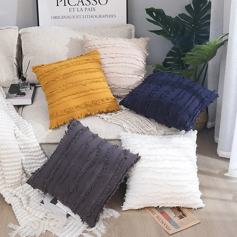 

Throw Pillow Cover, Set of 2, 18 x 18inch Decorative Lattice Pattern Sham Pillowcase for Sofa, Couch, Bed Pillows