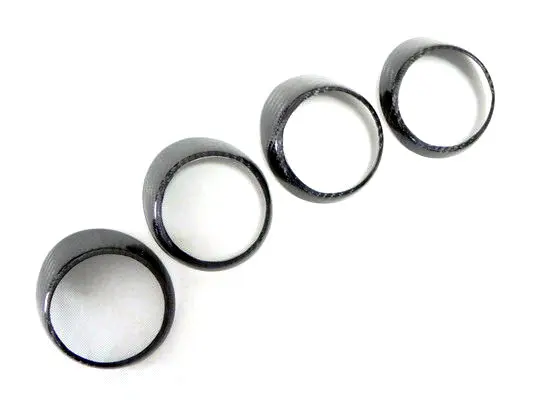 Автомобильный Стайлинг Углеволокно вентиляционное отверстие блестящая отделка