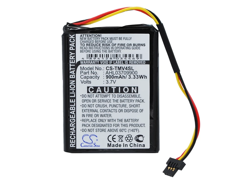 

Cameron Sino 900mAh Battery for TomTom 4EE0.001.22, One V4/ Assist/ Classic/ Traffic, AHL03709900