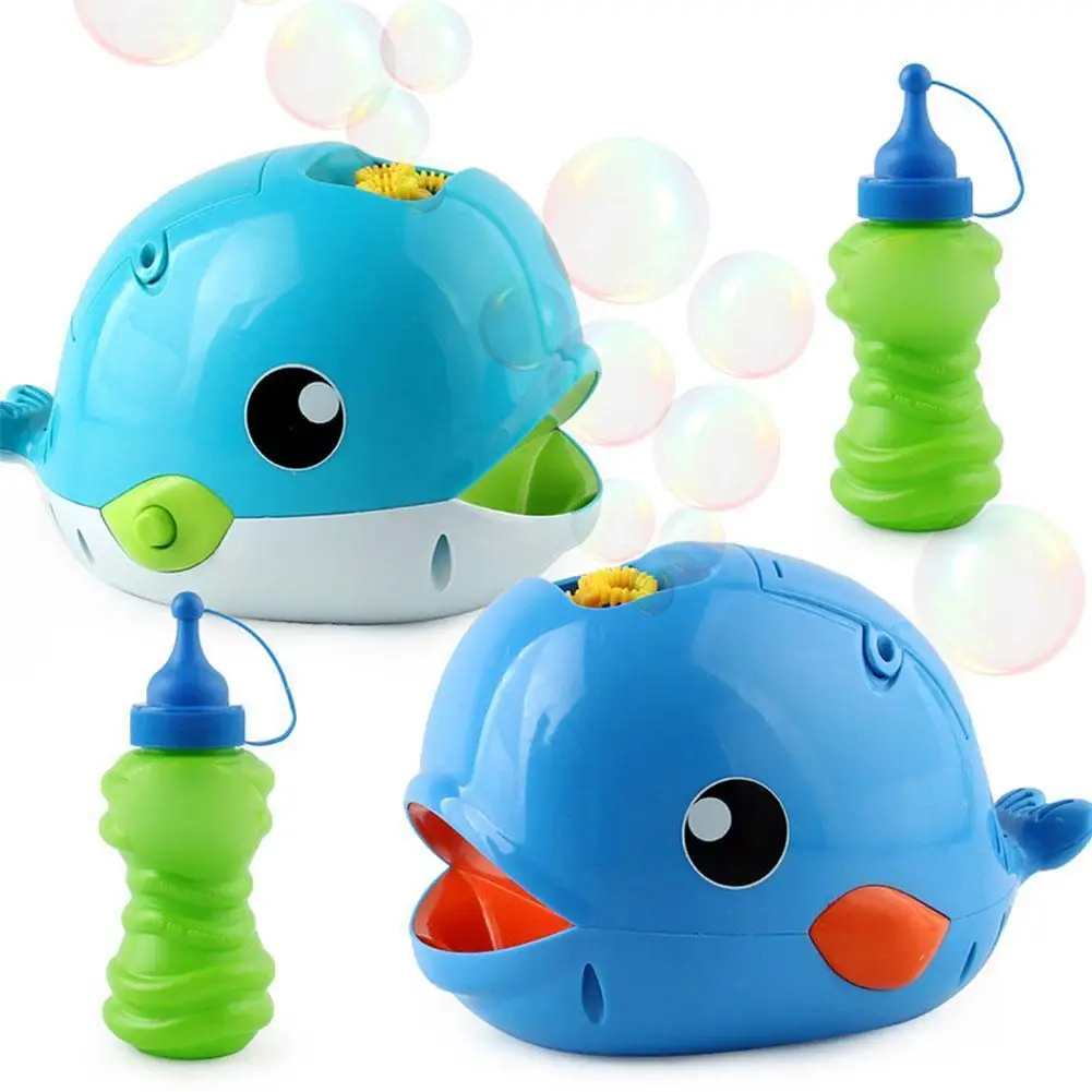 

2021 Automatic Bubble Christmas Present Machine Blower Bubble Maker Kids Toy 50ml Parent-child Interactive Gifts Drop Shipping