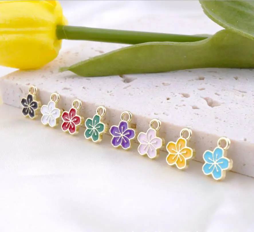 Mix 20 шт./упак. металлические подвески с цветами для серег брелок DIY