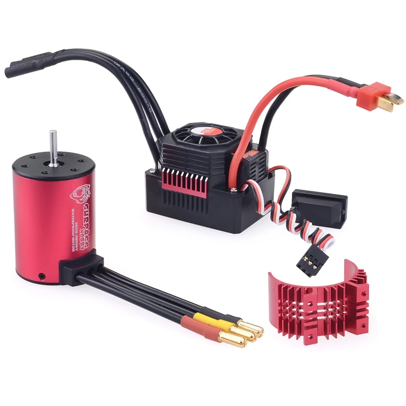 

SURPASS HOBBY KK Waterproof 3650 3300KV Brushless Motor with Heat Sink 60A ESC for RC 1/10 Drift Racing Car