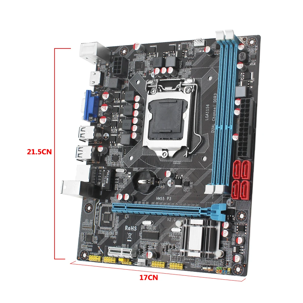 H55 материнская плата LGA 1156 комплект с процессором Intel Core i5 760 и 8 Гб (2*4 Гб) DDR3 Память