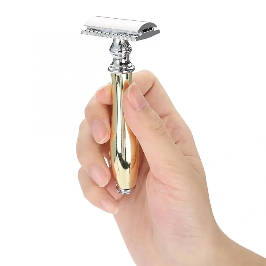 Парикмахерская бритва Классическая Безопасная с двойным лезвием старинное