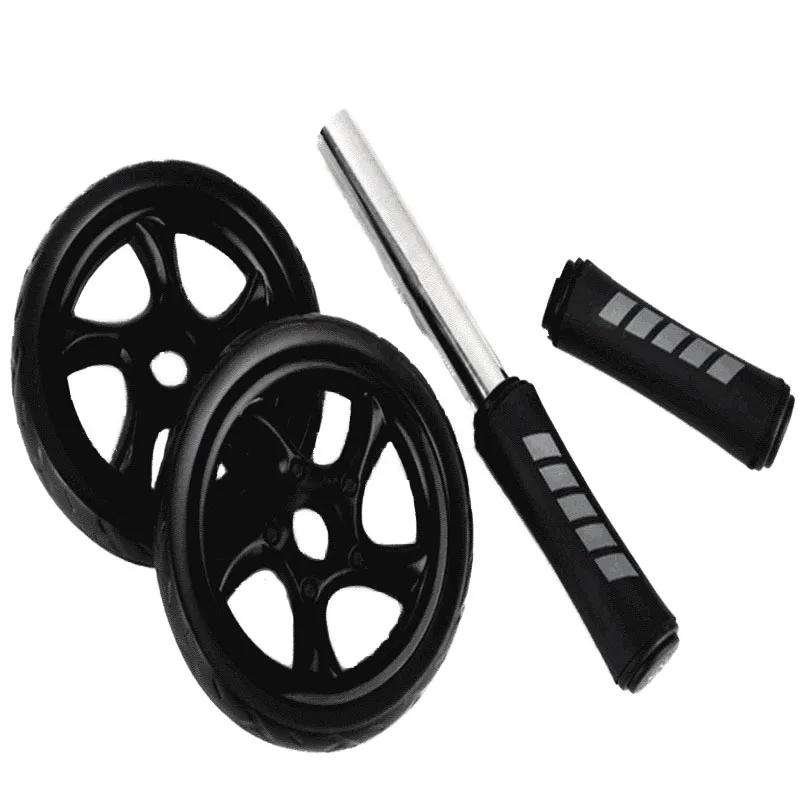 Двухколесный тренажер для пресса ab ролик тренировочный abs мышц брюшного