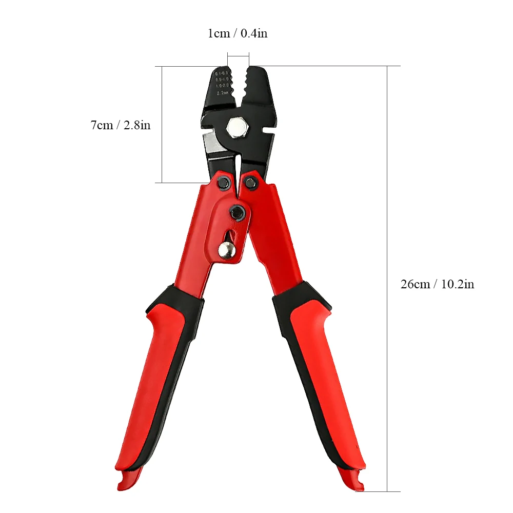 

High Carbon Steel Fishing Pliers Crimper Sleeves Tool Kit Wire Rope Swager Terminal Crimpers Fishing Tools