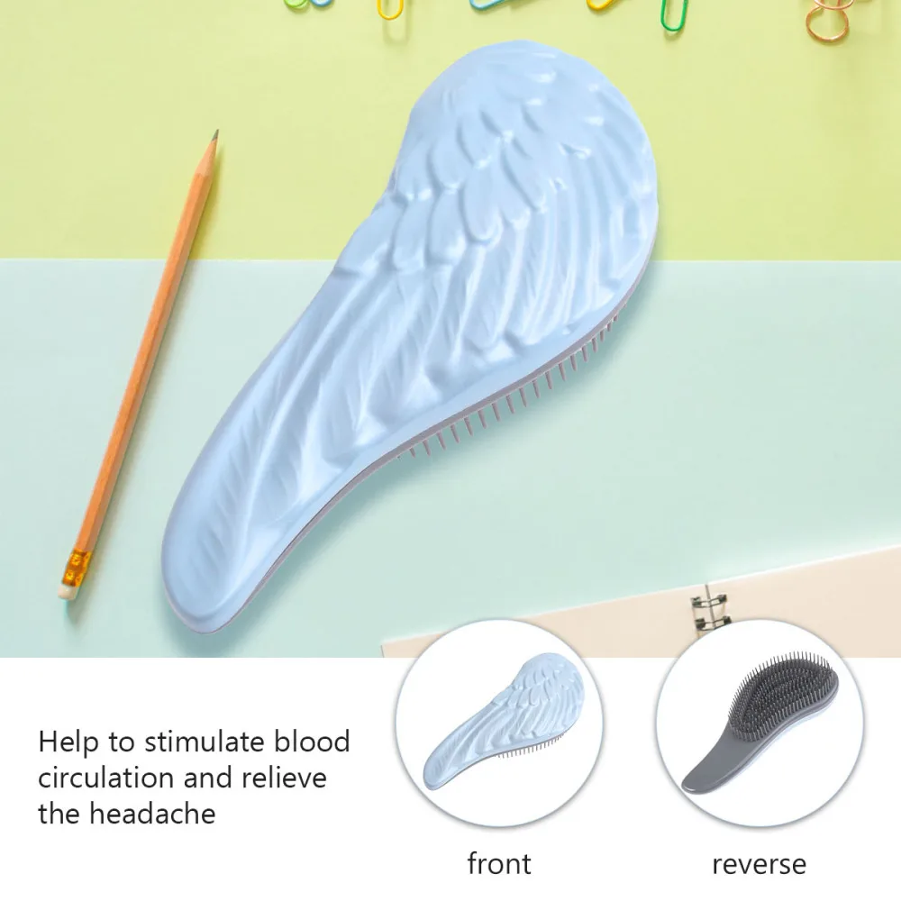 

Portable Hair Comb Durable Comb Straight Hair Comb Creative Comb for Woman Girl Home Travel (Green)