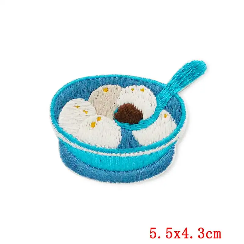 Японская вышивка сделай сам нашивка для закусок суши пищи полосатый значок