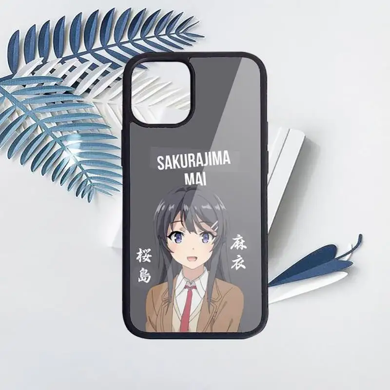 

Sakurajima Mai Anime Phone Case for iPhone 11 12 pro XS MAX 8 7 6 6S Plus X 5S SE 2020 XR Hard PC