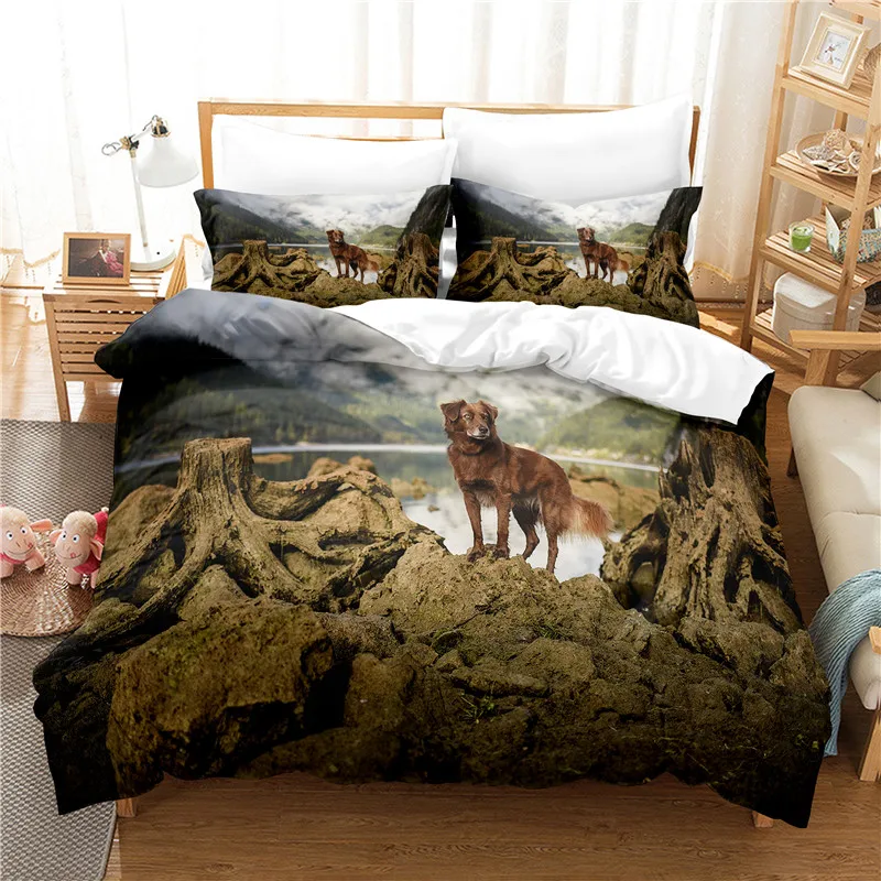 

Snow Dog Bedding Set Duvet Cover Set 3d Bedding Digital Printing Bed Linen Queen Size Bedding Set Fashion Design