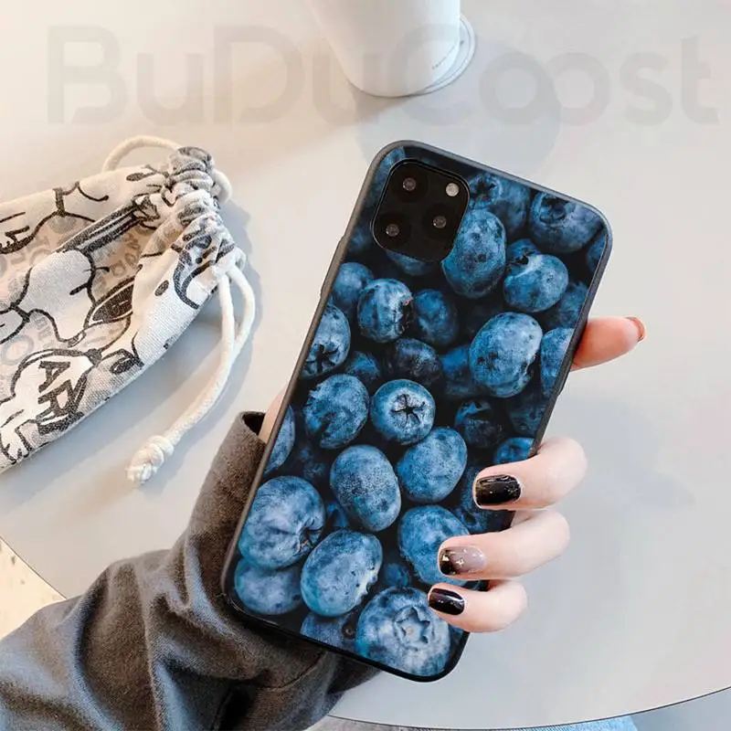 blueberry fruit phone case for iphone 11 7 case for iphone 11 pro max x xs xr xs max 8 7 6s plus 5 se case free global shipping