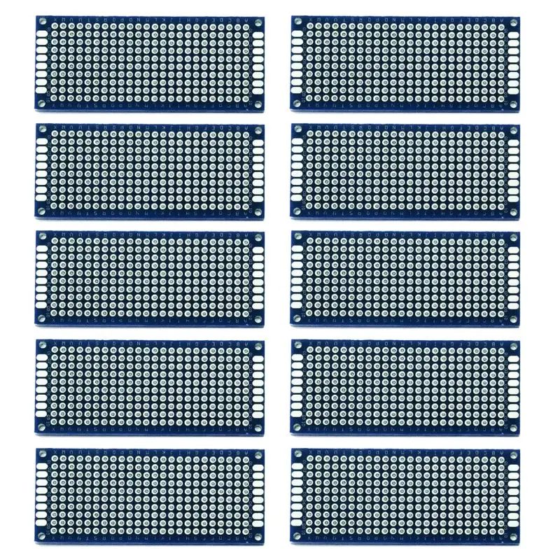 10 шт./компл. 3x7 см универсальная печатная плата с двойными сторонами DIY