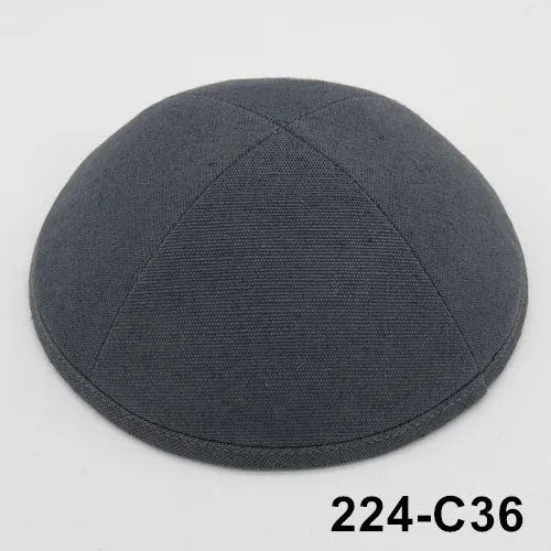 224 C36 Kippot Kippa Kippah Linen-2 Kipa19cm Skullies Yarmulke Beanies еврейская шляпа-Кепка с черепом при покупке более 5 лотов скидка be10 - Цвет: 224 C36