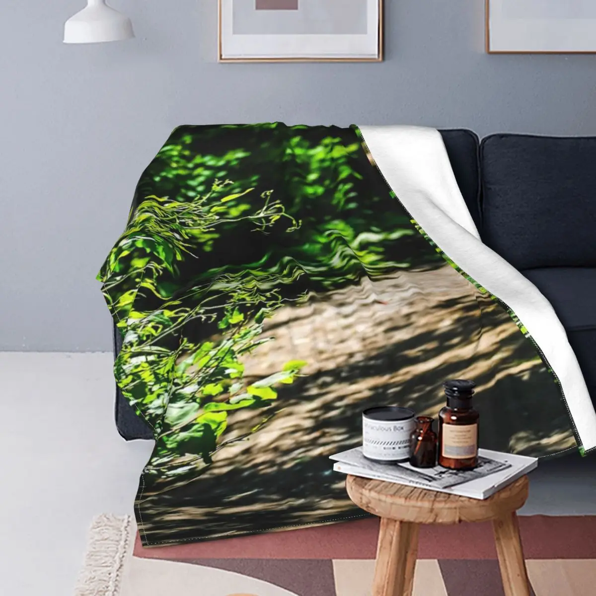 

The Green Trail-Manta a cuadros para cama, manta con capucha, edredones y colcha para sofá y cama