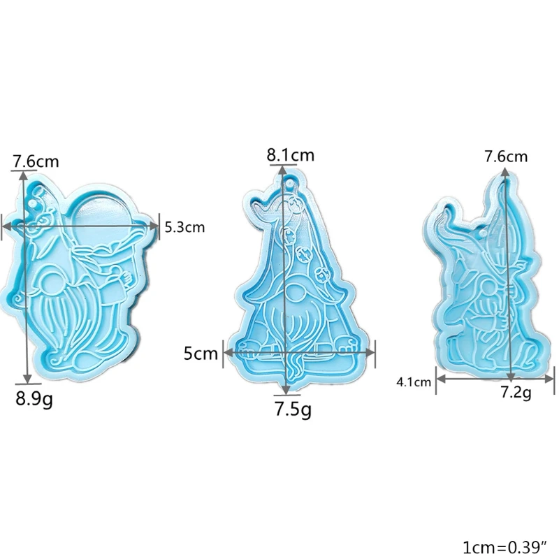 

Dwarf Keychain Epoxy Resin Mold Hanging Pendant Silicone Mould DIY Crafts Jewelry Necklace Casting Tools
