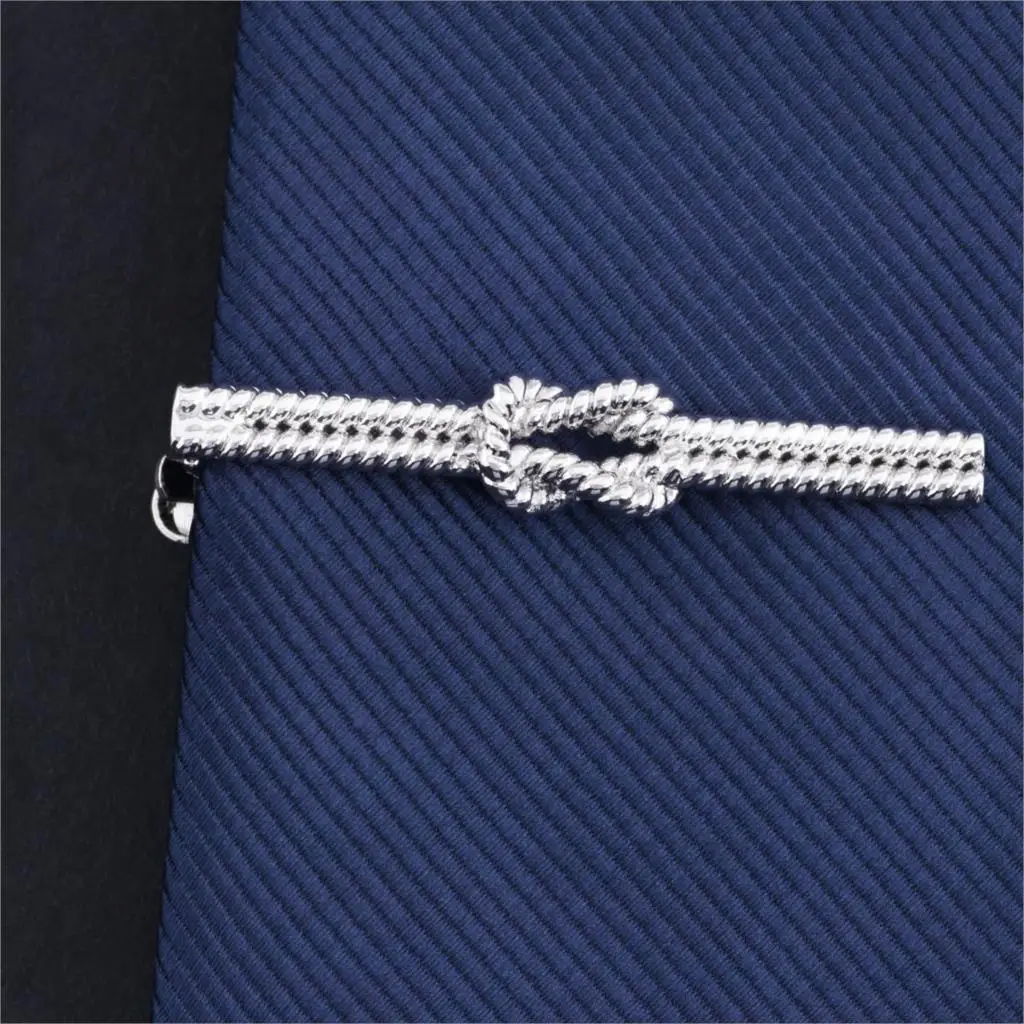 Hi-Tie fashion Metal Men Tie Clip Gentlemen Classy Crystal Bar Clasp Pin Crocodile Designer Wedding Jewelry | Аксессуары для