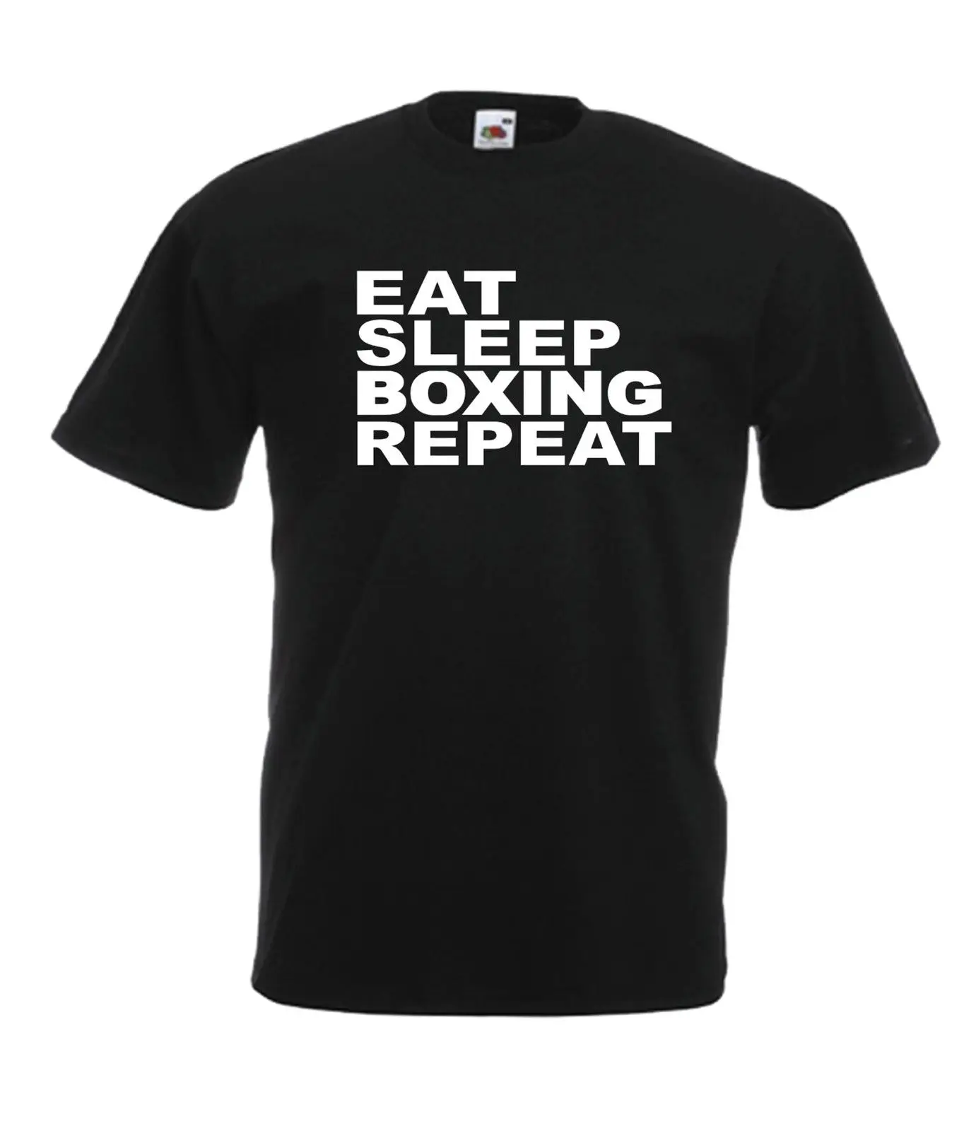 Eat Sleep Boxing Забавный подарок Мужская Женская Футболка Топ Размер 8 16 S M L XL XXL Удобная