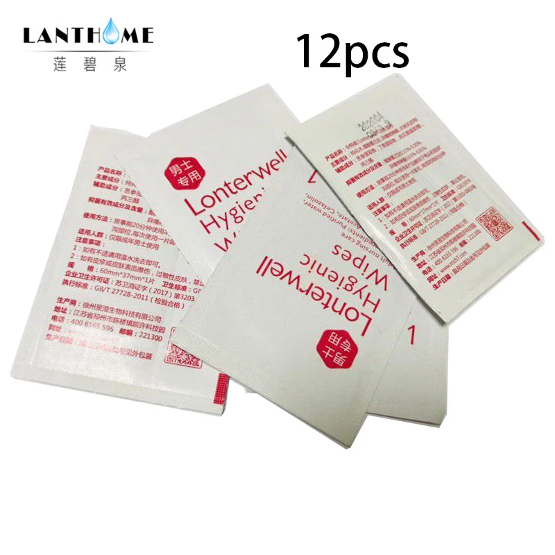 12 шт Портативные травяные мужские влажные салфетки эякуляции с задержкой секса