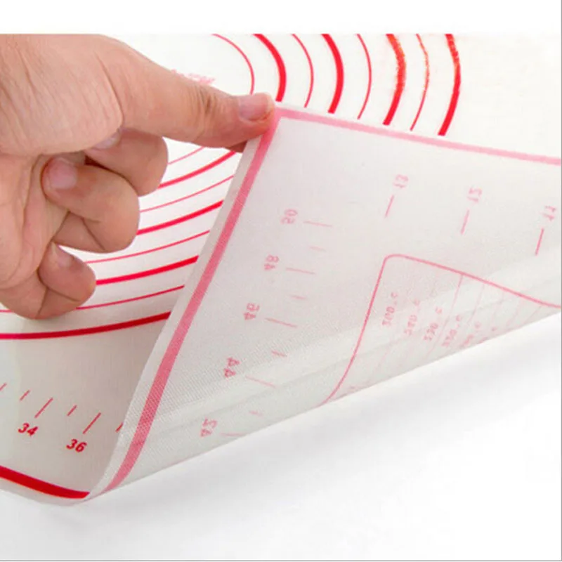 Silicone Mat Baking Sheet Roll Dough Pastry Cake Bakeware Pad Cooking Confectionery Attachments Tools for Kitchen 2Size Optional | Дом и сад