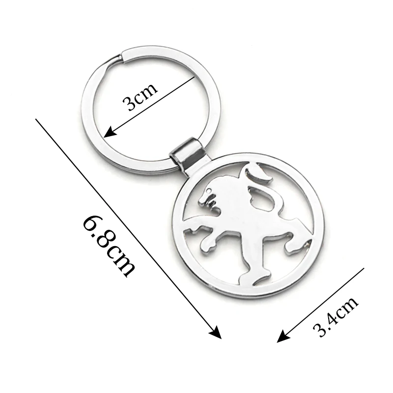 Двухсторонний автомобильный Фотофон 3D металлический брелок для ключей