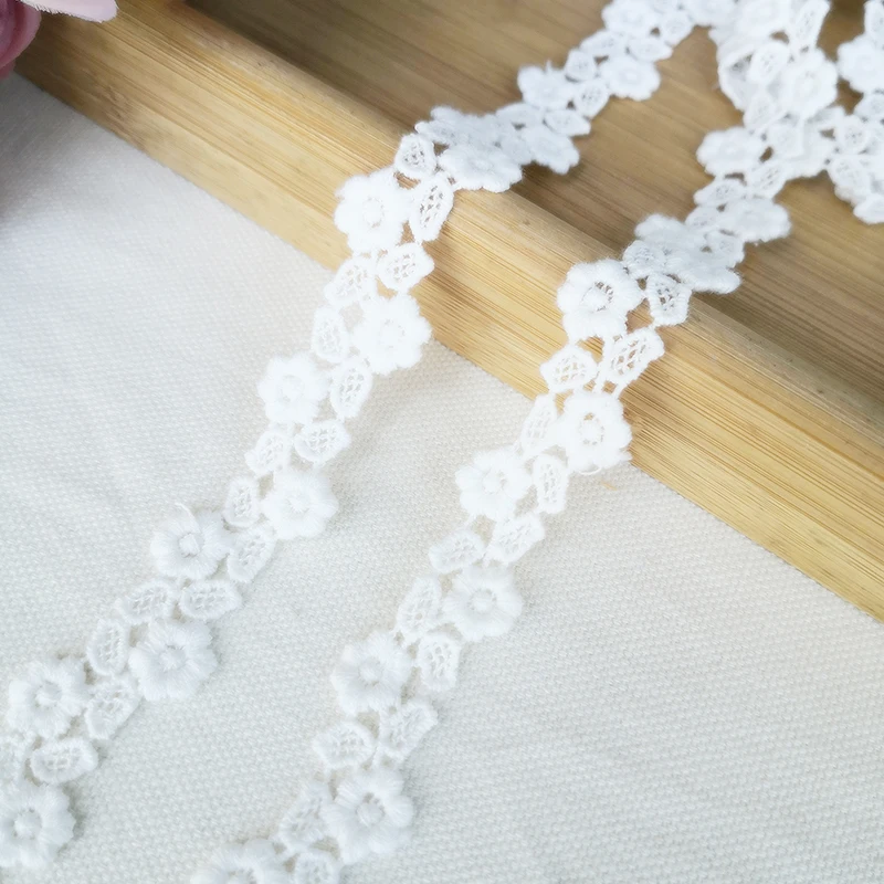 

19 ярдов (38Y) 1,5 см хлопковая вышивка кружевная отделка Рукоделие швейные Аксессуары Детская одежда декоративный материал для одежды 102