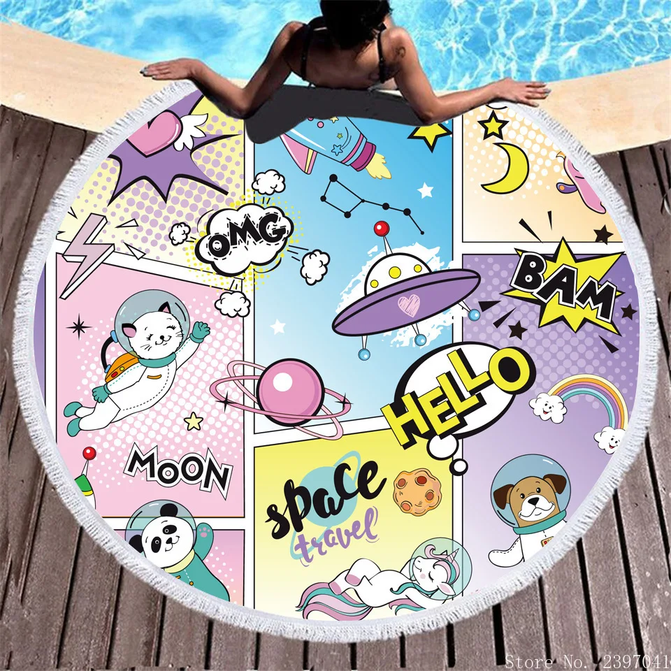 

Comic Strip Surprise 3D Printed Stylish Bath Towel Home Textile Travel Surf Swim Bathroom Microfiber Adult Bath Towels Blanket