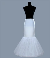 nuoxifang wholesale price mermaid one hoop petticoats white wedding accessories add volume cheap petticoat for wedding skirt