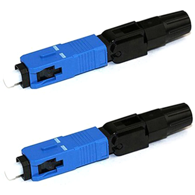 

Embedded SC UPC Fiber Optic Fast Connector FTTH Single Mode Optical Quick Connector SC Adapter Field Assembly