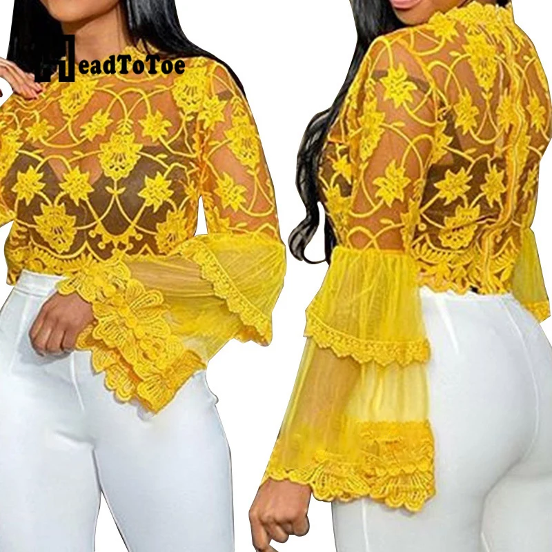 Женская кружевная блузка топы|Блузки| |