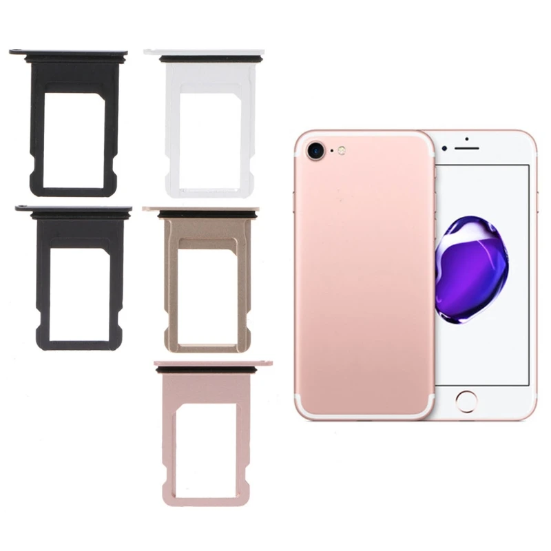 Замена держателя лотка для sim карты с открытым контактом Apple iPhone 7|Адаптеры SIM карт|