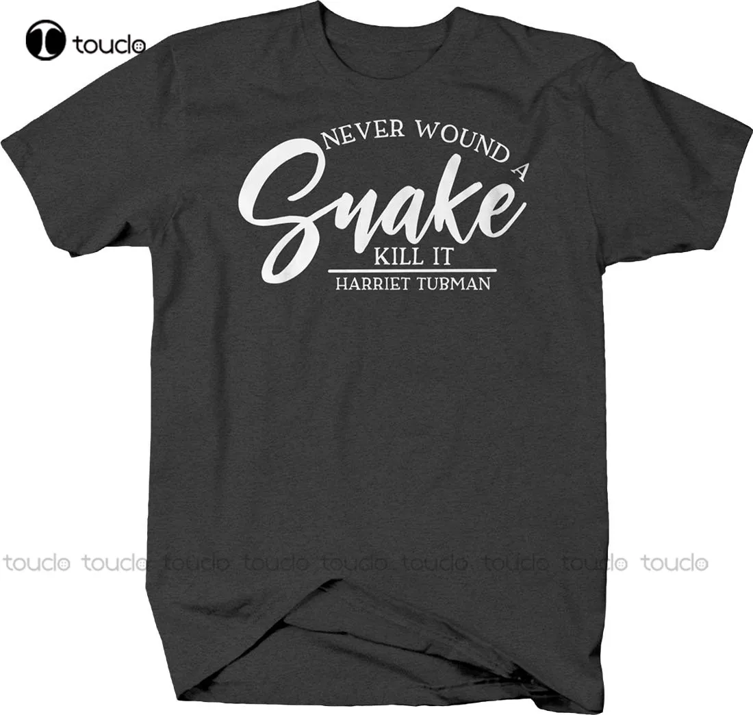 

Футболка мужская черная с надписью «Never A Snake», Kill It Harriet Tubman