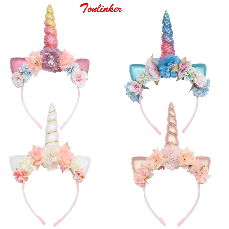 Детский обруч для волос с бусинами и кошачьими ушками | Тематическая одежда