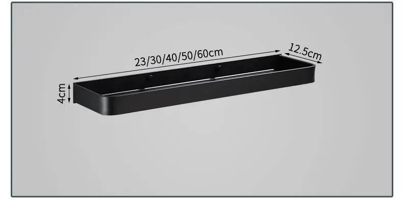 

Bathroom Shelf Bath Shower Shelf Aluminum Black Bathroom Corner shelf Wall Mounted Black Aluminum Kitchen Storage holder