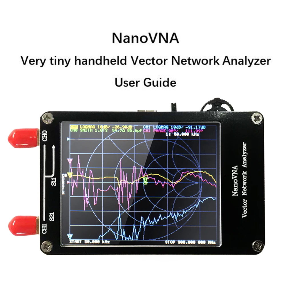 

Vector Network Analyzer 50KHz-900MHz Digital Display Touching Screen Shortwave MF HF VHF UHF Antenna Analyzer Standing Waves