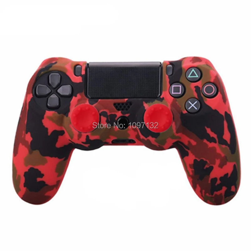 Защитный чехол для контроллера Sony Playstation 4 силиконовый камуфляжный геймпада Dualshock